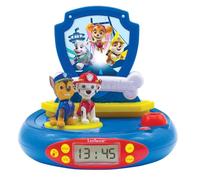 Lexibook Paw Patrol La Squadra dei Cuccioli Chase Radiosveglia con proiettore, Luce Notturna Integrata, Blu/Rosso, RP500PALXB