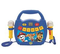 Lexibook, Paw Patrol, Lettore Digitale Karaoke Portatile per Bambini, Microfoni, Effetti Luce, Bluetooth®, Funzioni di Registrazione e Cambio Voce, Blu, MP320PAZ