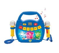Lexibook - Paw Patrol - Lettore Musicale Karaoke Portatile per Bambini - Microfoni, Effetti di Luce, Bluetooth, Blu/Rosso, MP320PAZLXB