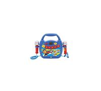 Lexibook- Paw Patrol Pat'Patrol Chase & Marcus, Il Mio Primo Lettore Musicale Karaoke con Microfono Wireless, Registrazione e Cambio Voce, per Bambini, Blu/Rosso, Taglia Unica, Colore, MP300PAZ