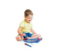 Lexibook, Paw Patrol, Pianoforte elettronico per bambini con effetti luminosi, microfono, batteria, altoparlante integrato, melodie dimostrative, lettore DJ, blu/rosso, K704PA