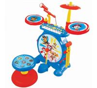 Lexibook Paw Patrol La Squadra dei Cuccioli Chase Elettronica per Bambini, Suono di Batteria Realistico, Tastiera a 8 Note, Presa MP3, sedole Incluso, Blu/Rosso, K610PA, Colore