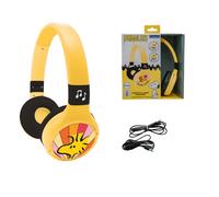 Lexibook, Peanuts, Cuffie Pieghevoli 2 in 1 Bluetooth e Cablate, Cuffie Over-Ear Comode, Limitazione del Volume Sicura, Archetto Regolabile, Giallo, HPBT010PNLXB
