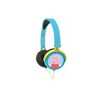 Lexibook Peppa Pig George Cuffie Stereo, Alimentazione a Misura di Bambino, Pieghevole e Regolabile, Blu/Verde, HP015PPLXB