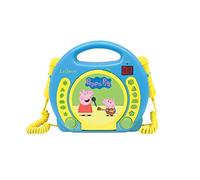 LEXIBOOK - PEPPA PIG - Lecteur CD Karaoke Enfant avec 2 microphones