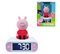 LEXIBOOK, Peppa Pig, Peppa Pig sveglia notturna, suoni e melodie, schermo LCD retroilluminato, luminoso, Snooze, RL800PP