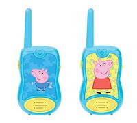 Lexibook, Peppa Pig, Talkie-Walkies 200m, Gioco di comunicazione per bambini, 2 canali di comunicazione, Clip cintura, a pile, Blu, TW12PP