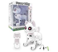 Lexibook - Power Kitty® - Gatto robot telecomandato, robot intelligente programmabile, luce, suono, bianco/rosa - KITTY01