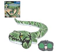 Lexibook, Power Python RC, Serpente Pitone radiocomandato, Si muove su Terra e Acqua a 5 km/h, modalità Terra e Acqua, Impermeabile, Estensibile Fino a 75 cm, Verde, SNAKE01LXB