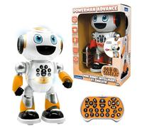Lexibook, Powerman® Advance, Robot telecomandato giocattolo interattivo ed educativo per bambini, camminare, danza, suonare musica, racconta storie, quiz educativi, programmabile STEM, arancione,
