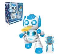 LEXiBOOK Powerman Shoot - Il mio primo robot lancia-dischi, robot telecomandato programmabile, riproduce musica e danza, effetti sonori e luminos
