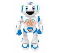 Lexibook Powerman Star Robot telecomandato, Parla e Passeggiata, Programmabile STEM per Bambini 4+, Bianco/Blu, ROB85FRLXB