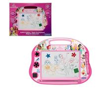 Lexibook, Principesse Disney Lavagna Magnetica Multicolore, Formato A5, Superficie da Disegno Riutilizzabile, Penna e Timbri Magnetici, Maniglia Facile da Afferrare, Rosa, CRDP550LXB