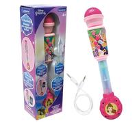 Lexibook Lexibook-MIC90DP, Principesse Disney, Microfono Bambini, Giocattolo Musicale, Altoparlante Integrato, Effetti Luminosi, Ingresso Aux-in, Colore Rosa, MIC90DP