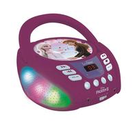 Lexibook RCD109FZ Disney Frozen 2-Bluetooth CD Player for Kids - Portable, Multi