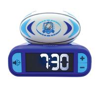 Lexibook, Rugby - Sveglia Notturna Rubgy, Suoni e Melodie, Schermo LCD retroilluminato, Luminosa, Snooze, Blu/Bianco, RL800RGLXB