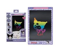 Lexibook, Sanrio Kuromi, Tavoletta da Disegno Kuromi e-Ink Multicolore 28 cm, Schermo cancellabile, Stencil Inclusi, Ideale per Disegno e Scrittura, Viola/Rosa, CRT10HK1LXB