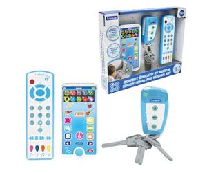 Lexibook, Scatola educativa e Musicale con Telefono, Telecomando e Portachiavi, Gioco di Imitazione per Bambini, per Esplorare Animali, Strumenti Musicali e Oggetti di Uso Quotidiano, PS125LXB