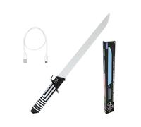 Lexibook Lexibook-RP20, sciabola interattiva Che reagisce ai movimenti, 4 modalità di Luce, Si Illumina in 8 Colori, Effetti sonori di Battaglia, Batteria Ricaricabile, Taglia Unica, RP20