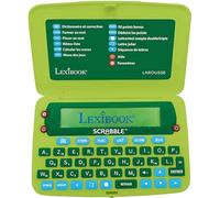 Lexibook-SCR8FR Dictionnaire électronique officiel du Scrabble ODS8, Larousse FISF, Format ergonomique, Large Touches, arbitre, correcteur d'orthographe, définitions, à Piles, Vert/Bleu, Colore Verde