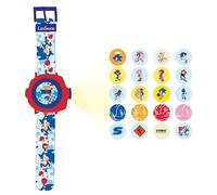 Lexibook, SEGA Sonic The Hedgehog, Orologio da proiezione regolabile con schermo digitale, Proietta 20 immagini di Sonic, per bambini, Blu/rosso, DMW050SN