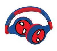 LEXIBOOK - Spider-man Comode Cuffie Pieghevoli 2 In 1 Bluetooth E Cablate Per Bambini Con Limitazione Del Suono - Lexibook