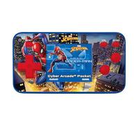 Lexibook Spider-Man Console di gioco portatile Cyber Arcade Pocket, 150 giochi, LCD, batteria, rosso / blu, JL1895SPLXB