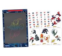 Lexibook, Spider-Man, Lavagna Magica, Giocattolo Artistico e Creativo per Bambini e Bambine, Disegni Multicolori, Schermo da 28 cm, Include 1 Stilo e 6 Stencil, Blu, CRT10SP