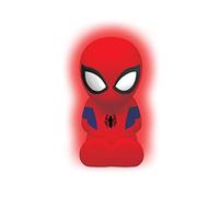 Lexibook, Spider-Man, Luce notturna a colori per la stanza dei bambini, cambio di colore, luce uniforme, Batteria, Blu/Rosso, NLJ01SP