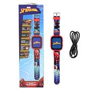 Lexibook, Spider-Man, orologio selfie, touch screen HD, fotocamera 720p, lettore MP3, altoparlante incorporato, dittafono, contapassi, 5 giochi DMW070SP