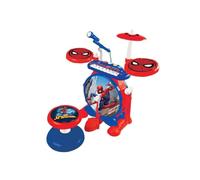 Lexibook Spider-Man Elettronica per Bambini, Suono di Batteria Realistico, Tastiera a 8 Note, Presa MP3, sedole Incluso, Blu/Rosso, K610SP, Colore