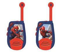 LEXIBOOK Spider -Walkie-talkie da uomo con portata fino a 2 km, funzione luce Morse e clip per cintura