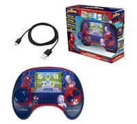 LEXIBOOK Spiderman Power Console® JCG100SPi2LXB - Console di gioco educativa bilingue spagnolo/inglese con 100 attività