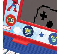 Lexibook, Spidey e i suoi incredibili amici, computer portatile educativo francese/inglese, giocattolo per bambini, 170 attività per imparare, giochi e musica, grande schermo, rosso/blu, JC599SPi1