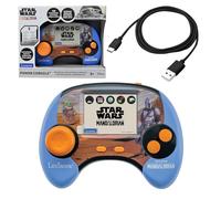 LEXIBOOK, Star Wars, Console parlante bilingue Portatile educativa, 100 attività, Schermo LCD a Colori da 2,8", Spagnolo e Tedesco, Batteria Ricaricabile, Cavo USB-C, Blu/Arancione, JCG100SWi2