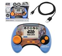 LEXIBOOK, Star Wars JCG100SWi1LXB - Console Portatile educativa bilingue da 2,8" LCD a Colori, 100 attività in Francese e Inglese, Batteria Ricaricabile, Francese e Inglese, Blu/Arancione