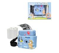 Lexibook, Starcam® Print, set fotocamera con stampante istantanea, scheda SD, 4 rotoli di carta, cordino, protezione 3D Bluey e kit di personalizzazione inclusi, Blu, DJ130BYZ