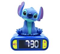 Lexibook, Disney, Stitch Nightlight alarm clock, Sounds and Melodies, LCD Backli