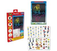 Lexibook, Super Mario, Lavagna Magica, Giocattolo Artistico e Creativo per Bambine e Bambini, Disegni Multicolori, Schermo da 28 cm, Include 1 Pennino e 6 Stencil, Blu, CRT10NI