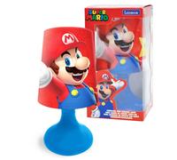 Lexibook, Super Mario, Mini lampada da comodino senza fili e luce notturna, ross
