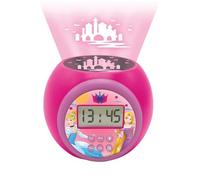 Lexibook Sveglia con proiettore Disney Princess con Funzione Snooze, Luce Notturna con Timer, Schermo LCD, a Batteria, RL977DPLXB