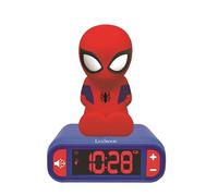 Lexibook - Sveglia Digitale Spider-Man per Bambini con Luce Notturna Snooze e Suoni, Orologio per Bambini, Spiderman Luminoso Marvel Superheroes Colore Blu - RL800SPLXB