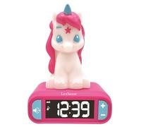 Lexibook - Sveglia Digitale Unicorno per Bambini con Luce Notturna Snooze e Suoni, Orologio per Bambini, Unicorno Luminoso, Colore Rosa - RL800UNILXB