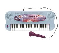 Lexibook Tastiera Elettronica Frozen 2 Elsa Anna Olaf, Pianoforte a 32 Tasti, Microfono per Canto, 22 brani Demo, Batteria, Blu/Viola, K703FZLXB