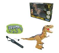 Lexibook - Tirannosauro di controllo RC, Dinosauro realistico, Movimenti articolati, Ruggito, Sputo di fumo, Effetti di luce, Ricaricabile, Fossili e telecomandi portatili inclusi, DINO02