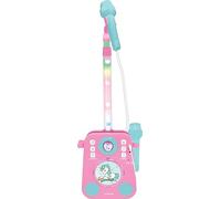Lexibook, Unicorno, Altoparlante musicale con 2 microfoni, canzoni dimostrative, spina MP3, rosa/blu, K140UNI