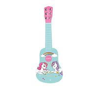 Lexibook Prima Chitarra di Legno Unicorn, 6 Corde, 53 cm, Guida Inclusa, Rosa/Blu, Colore, K205UNI