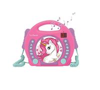 Lettore CD portatile Lexibook Unicorn con 2 microfoni