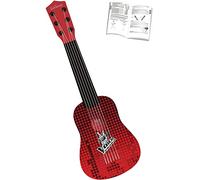 Lexibook The Voice La mia Prima Chitarra, 6 Corde in Nylon, 53 cm, Guida Inclusa, Nero/Rosso, Colore, K200TV