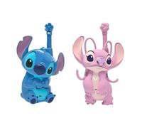 Lexibook, Disney Stitch, walkie-talkie Stitch e Angel 3D, portata 500 m, 2 canali di comunicazione, clip da cintura, blu/rosa, TW18D1